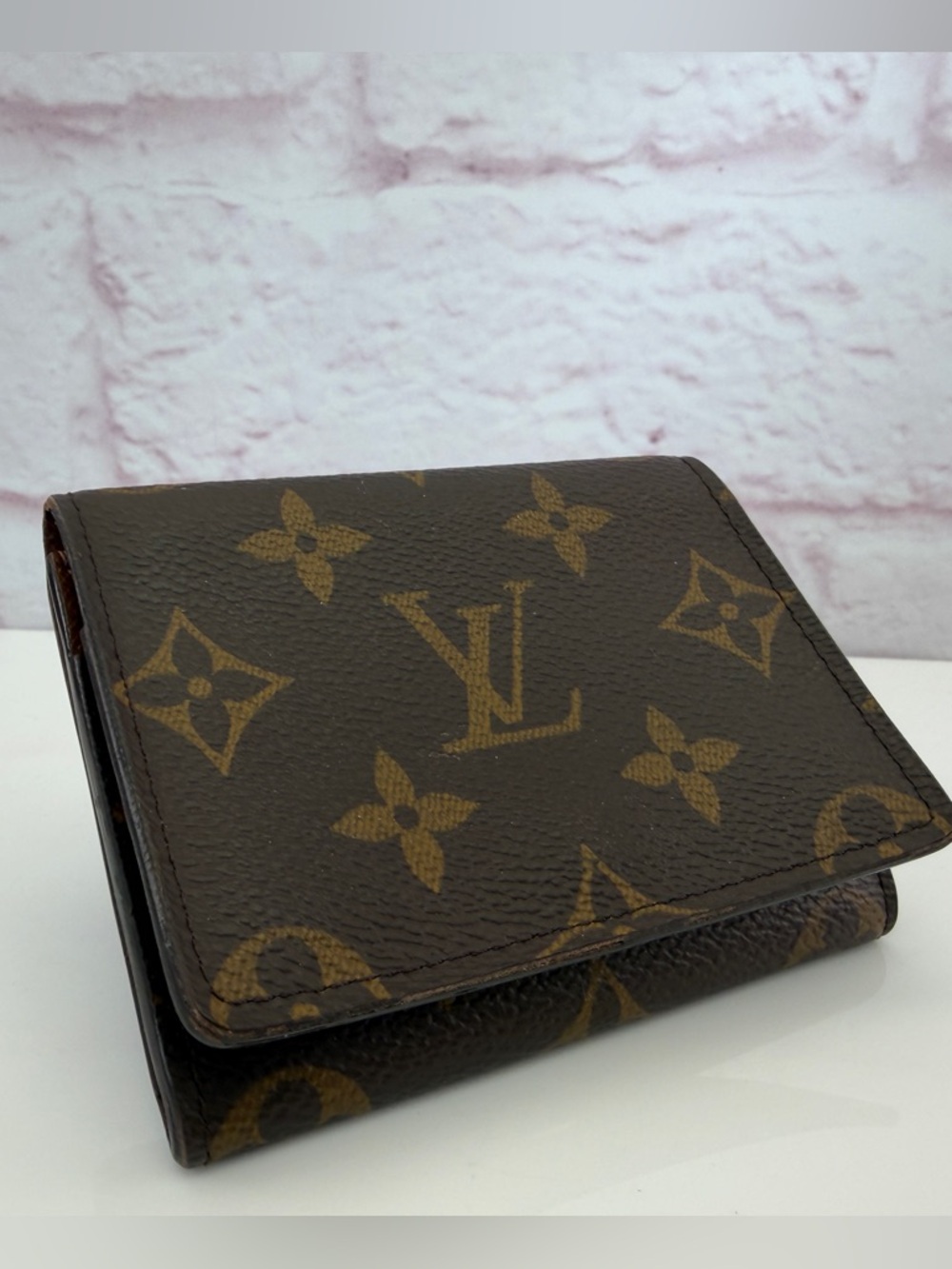 Louis Vuitton Brown Monogram Canvas Card Wallet